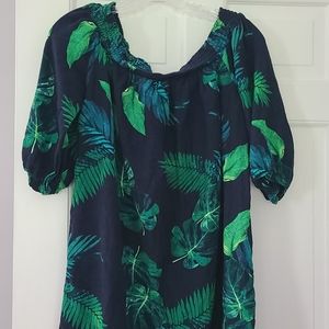 Old Navy size Large Blue and green dress/cover-up.